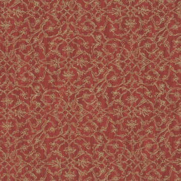 Hedge Wallpaper, Red, Double Roll