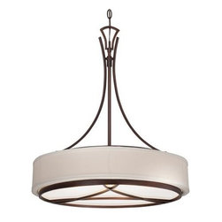 3 Light Pendant Lighting by Minka Lavery City Club with Cimmaron Bronze finish - Lighting