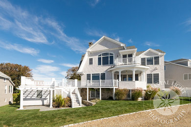 Photo of a beach style exterior in Boston.