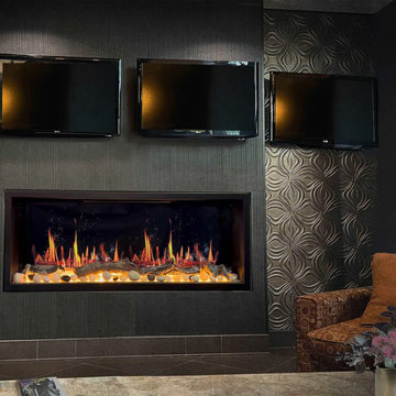Litedeer Homes Electric Fireplaces 45-in Ultra Linear Smart Electric Fireplace