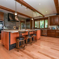 Timber Frame Home on Lake Ontario - Hardwood Flooring