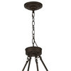 20 Light Candle Style Wagon Wheel Chandelier, Oil Rubbed Bronze/Gold
