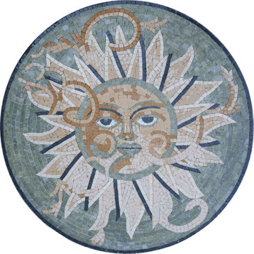 Mosaic Medallion - Earth Surya