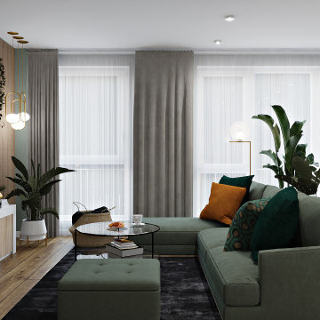 Before&After of the Apartment in London in Modern Style