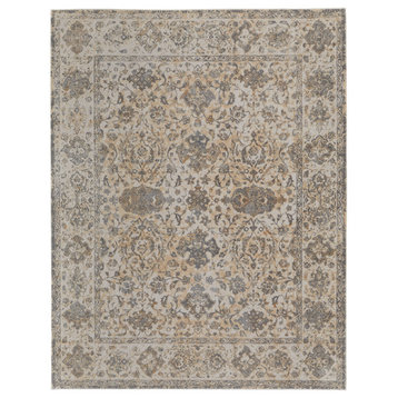 Neoma Traditional Bordered, Ivory/Tan/Gray, 3'9"x5'7" Accent Rug