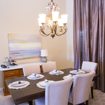 Orange Dining Room