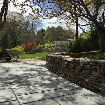 Duxbury Bluestone Patio and Wall Project