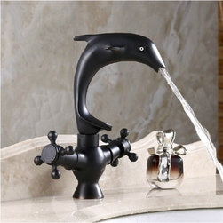 Perpignan Dolphin Shaped Bathroom Sink Faucet - Bathroom Sink Faucets