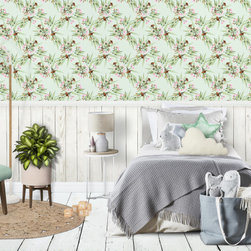 Gumnuts & Eucalyptus Wallpaper - Wallpaper