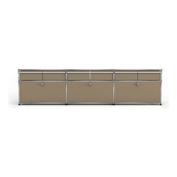 USM Credenza and Media Cabinet