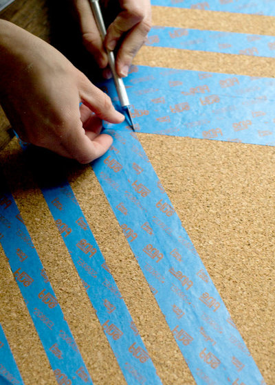 Ikea Frames to Chevron Cork Board