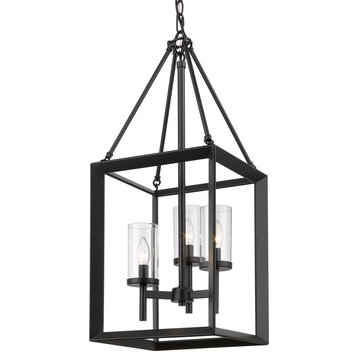 Smyth 3 Light Pendant With Clear Glass Shade
