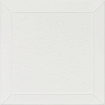 19.6"x19.6" Styrofoam Glue Up Ceiling Tiles R27 Ultra Pure White Behr Satin