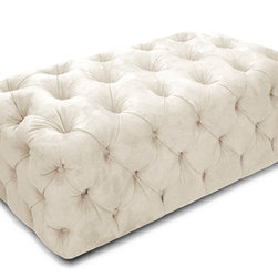 Grand Tufted Ottoman - Footstools And Ottomans