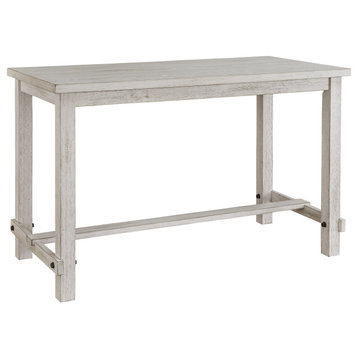 Harmony Cove Rectangular Counter Table, Antique White