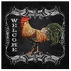 Jean Plout 'Welcome Rooster 1' Canvas Art