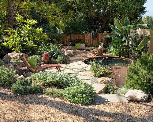 Ideas para patios | Diseños de patios rústicos con adoquines de piedra