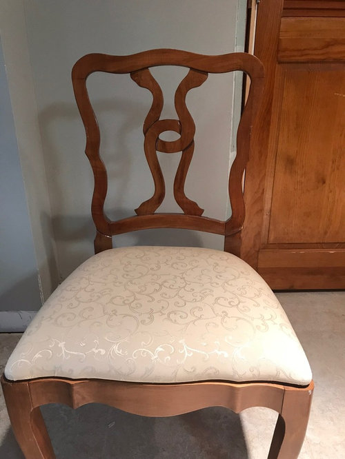 need help choosing fabric for antique dining chairs