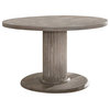 71725, Dining Table With Single Pedestal, Reclaimed Gray, Gabrian