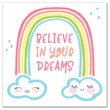 Believe In Your Dreams 12x12 Canvas Wall Art