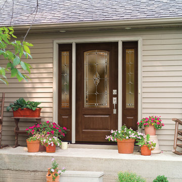 Leaded Glass Doors