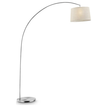 84.5, Oma Brushed Nickel Arch-Floor Lamp
