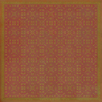 Pattern 21 Jabberwocky 48x48 Vintage Vinyl Floorcloth
