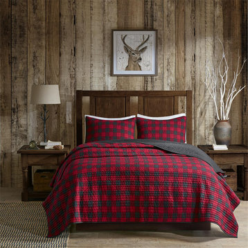 Woolrich Woolrich Check Oversized Quilt Mini Set, Red