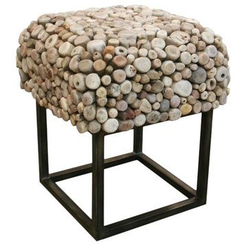 Pebble Square End Table - Natural