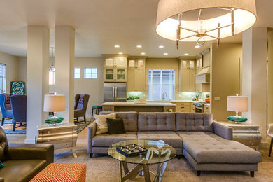 This is an example of a modern living room in Boise.