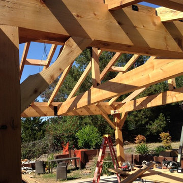 Graves' Cedar beam patio cover
