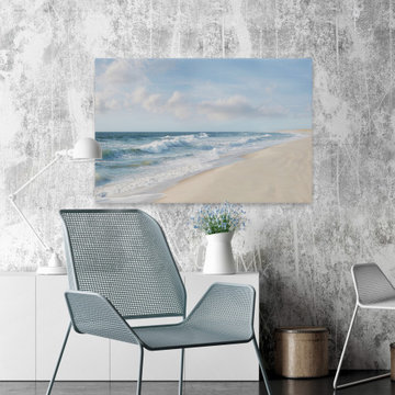 "Shore and Waves" Painting Print on Wrapped Canvas