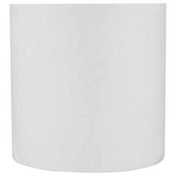 31227 Drum Shaped Spider Lamp Shade, White, 8" wide, 8"x8"x8"