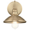 Clyde 7.5" 1 Light Wall Sconce, Champagne Bronze