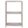 Astra 2 Shelf Etagere/ Bookcase Grey/ Whitewash