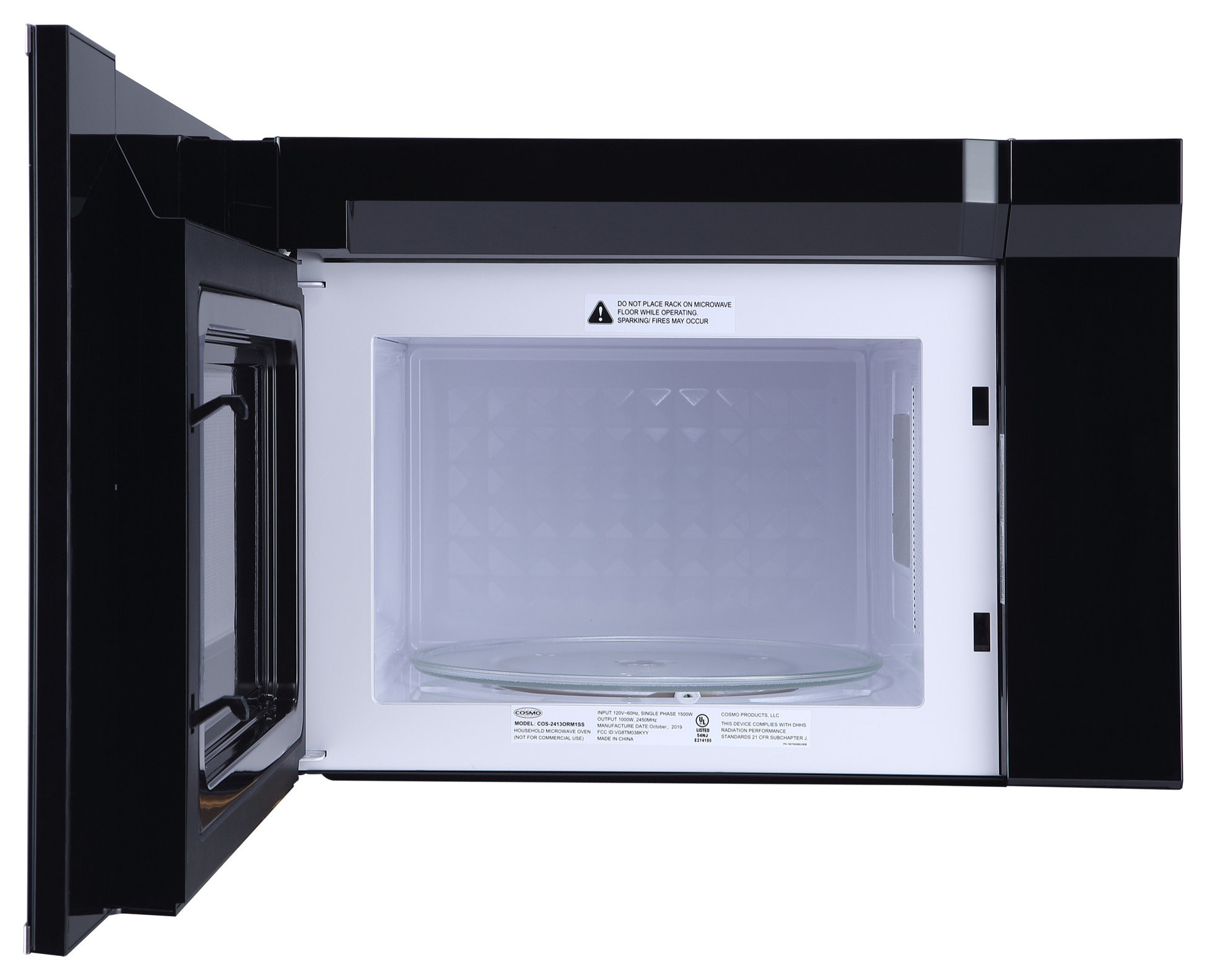 24" Over The Range Microwave Oven with Vent Fan, 1000W, 1.34 Cu. Ft. Capacity