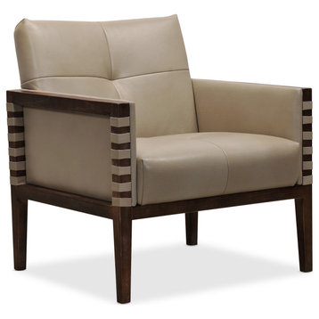 Hooker Furniture CC401-0 Carverdale 31"W Wood Framed Leather - Maddie Taupe