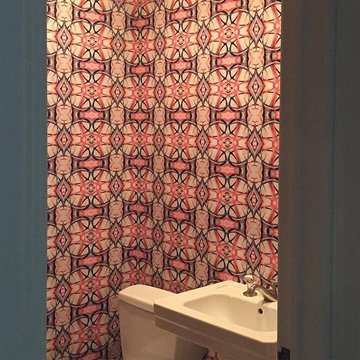 6314-3 Pink Wallpaper Installations