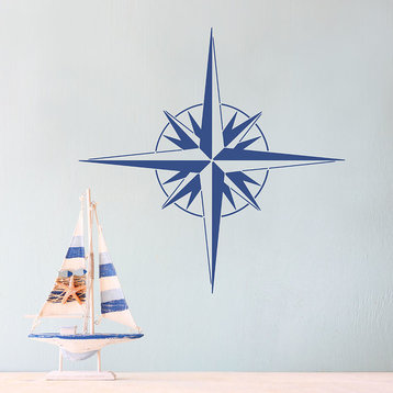 Explorer's Compass Wall Art Stencil, Trendy Easy DIY Wall Decor, Medium