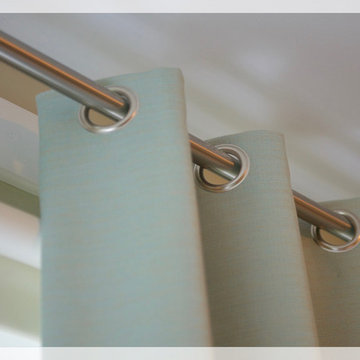 Detail of grommet drapery