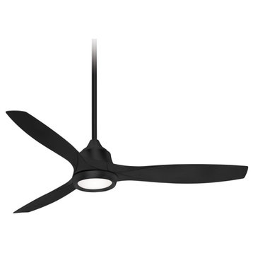 Minka Aire Skyhawk 60" LED Ceiling Fan With Remote Control, Coal