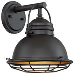 Nuvo Lighting - Nuvo Lighting 60/7071 Upton - 1 Light Small Outdoor Wall Lantern - Upton; 1 Light; Small Outdoor Wall Sconce Fixture;Upton 1 Light Small  Dark Bronze/Gold *UL: Suitable for wet locations Energy Star Qualified: n/a ADA Certified: n/a  *Number of Lights: Lamp: 1-*Wattage:60w A19 Medium Base bulb(s) *Bulb Included:No *Bulb Type:A19 Medium Base *Finish Type:Dark Bronze/Gold