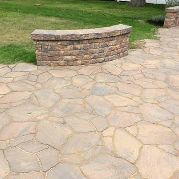Natural irregular patio