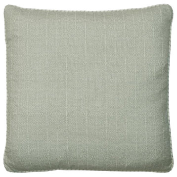 Herringbone Pattern Throw Pillow | Andrew Martin Furrow, Green