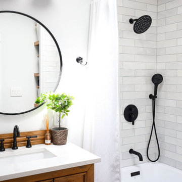 Contemporary - Rustic Guest Bathroom - La Mesa CA