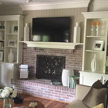 TV over fireplace