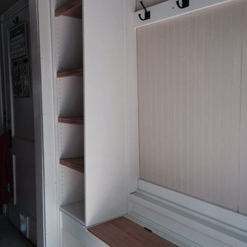 Mud Room Built in bench and shelf unit