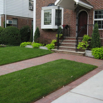 Front Exterior Paved Walkways and Driveways