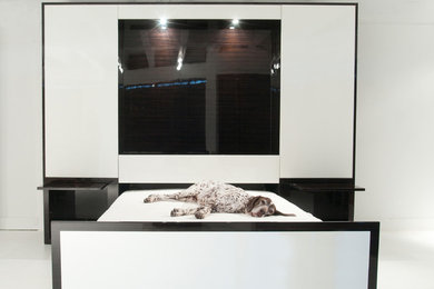 Inspiration for a contemporary bedroom remodel in Miami