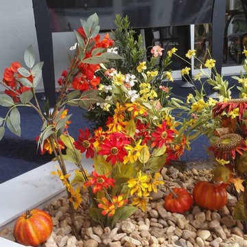 Seasonal Artificial Outdoor Floral Arrangements